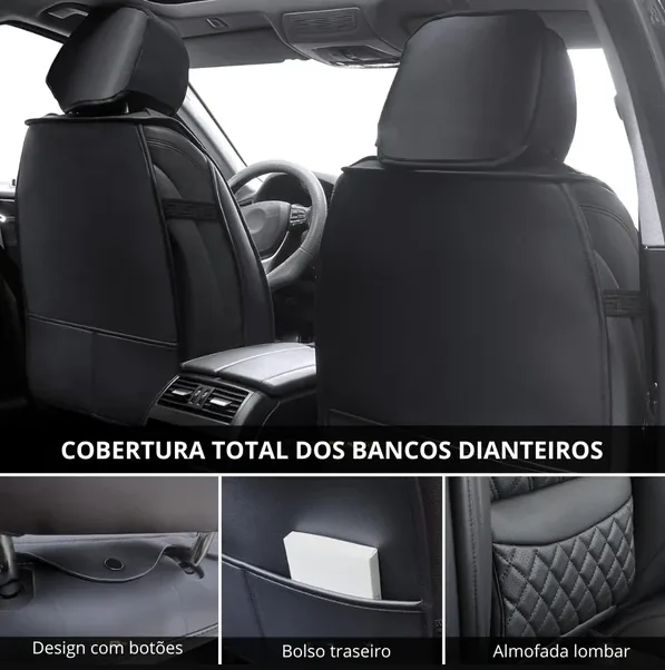 Capa de banco instalada